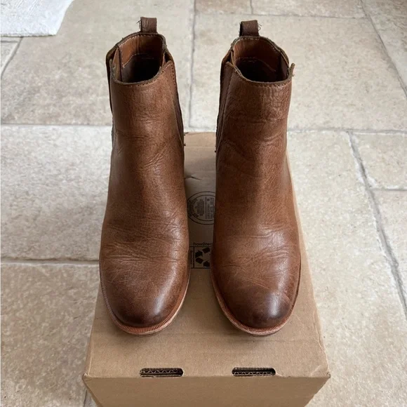 Kork-Ease Tan Leather Ankle Booties - Picture 2 of 8